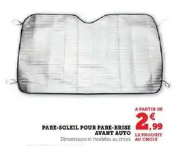 Hyper U Pare-soleil pour pare-brise avant auto offre