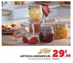 Hyper U Lot de 11+1 bocaux offre