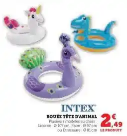 Hyper U INTEX Bouée tête d'animal offre
