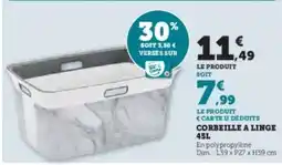 Hyper U Corbeille a linge \ offre
