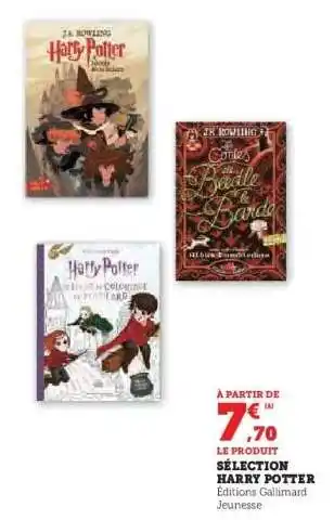 Hyper U Sélection harry potter offre
