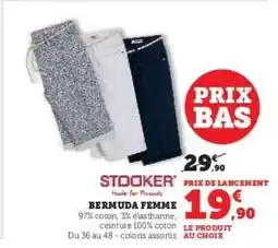 Hyper U BERMUDA FEMME offre
