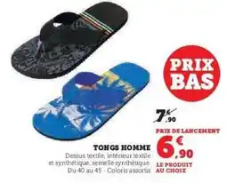 Hyper U Tongs Homme offre