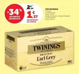 Hyper U THE TWININGS Earl Grey offre