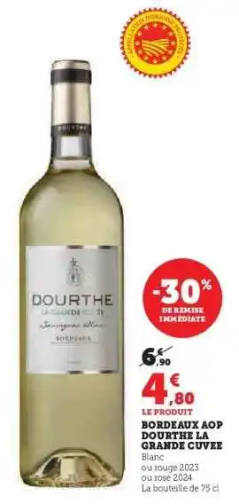 Hyper U Bordeaux AOP Dourthe La Grande Cuvee offre