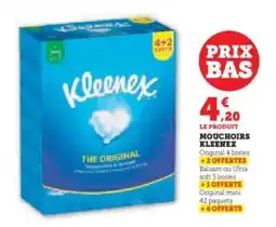 Hyper U Mouchoirs Kleenex offre