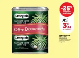 Hyper U Haricots Verts Extra-Fins Cassegrain offre