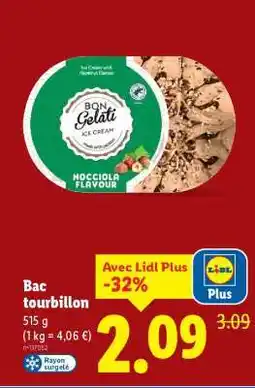 Lidl Bac tourbillon offre