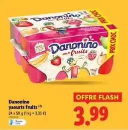 Lidl Danonino yaourts fruits offre