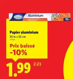 Lidl Papier aluminium offre