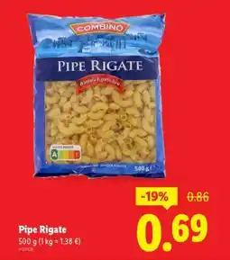 Lidl Pipe Rigate offre
