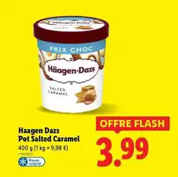 Lidl Haagen Dazs Pot Salted Caramel offre