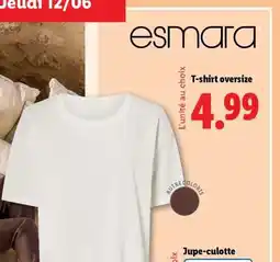 Lidl T-SHIRT OVERSIZE offre