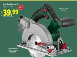 Lidl Scie circulaire sans fil offre