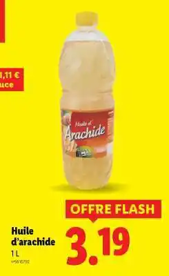 Lidl Huile d’arachide offre