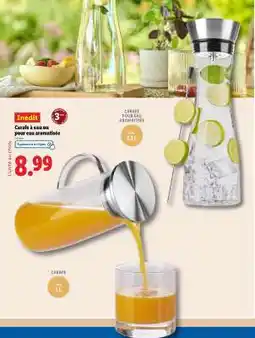 Lidl Carafe à eau ou pour eau aromatisée offre