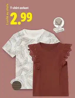 Lidl T-shirt enfant offre