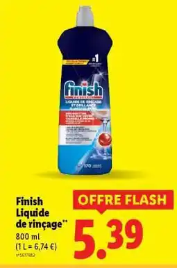 Lidl Finish Liquide de rinçage offre