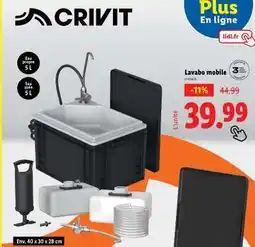 Lidl Lavabo mobile offre