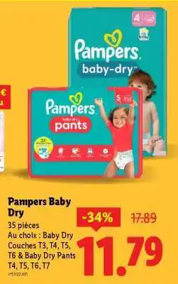 Lidl Pampers Baby-Dry offre