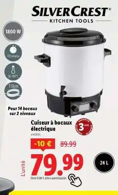 Lidl Cuiseur à bocaux électrique offre