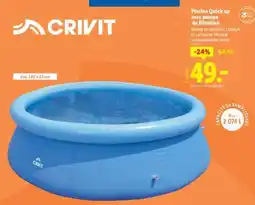 Lidl Piscine Quick up avec pompe de filtration offre