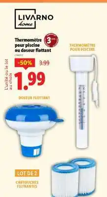 Lidl Thermomètre pour piscine ou doseur flottant offre
