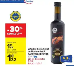 Carrefour Market CARREFOUR EXTRA Vinaigre balsamique de Modène I.G.P. offre