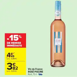 Carrefour Market ROSÉ PISCINE Vin de France offre