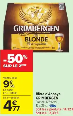 Carrefour Market GRIMBERGEN Bière d'Abbaye offre