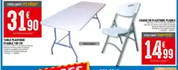 Brico Cash Table plastique pliable 180 cm offre