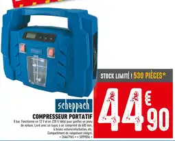 Brico Cash scheppach Compresseur portatif offre