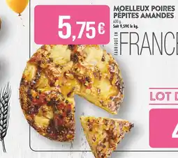 Match Moelleux Poires Pépites Amandes offre