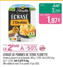 Match FLORETTE Ecrasé de pommes de terre offre