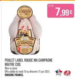 Match MAITRE COQ Poulet Label Rouge Ma Campagne offre