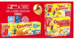 Match Findus LE 2ÈME À -50% SUR LA GAMME CROUSTIBAT FINDUS offre