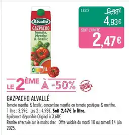 Match ALVALLÉ Gazpacho offre