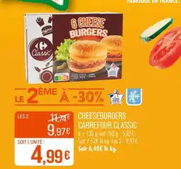 Match Carrefour Classic' Cheeseburgers offre