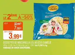 Match LES DELICES D’AMÉLIE Cossettes de mozzarella offre