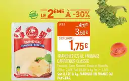 Match Carrefour Classic' Tranchettes de fromage offre