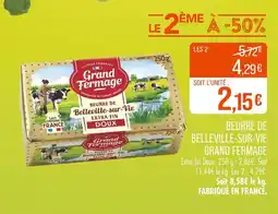 Match GRAND FERMAGE Beurre de belleville-sur-vie offre