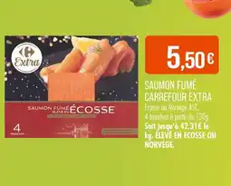 Match CARREFOUR EXTRA Saumon fumé offre