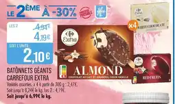 Match Carrefour Extra Bâtonnets géants offre