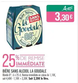 Match La Goudale Bière sans alcool offre