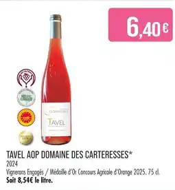 Match Domaine des Carteresses Tavel AOP offre