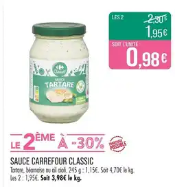 Match Carrefour Classic Sauce offre