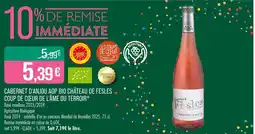 Match CHÂTEAU DE FESLES L’ÂME DU TERROIR CABERNET D’ANJOU AOP BIO COUP DE CŒUR offre