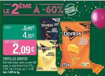 Match DORITOS Tortillas offre