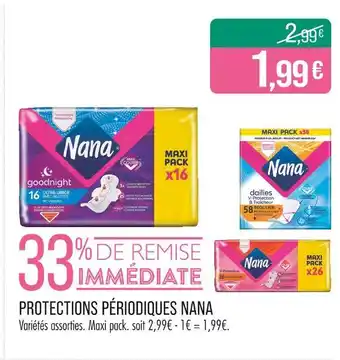 Match NANA Protections périodiques offre