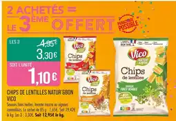 Match Vico Chips de lentilles Natur'&Bon offre